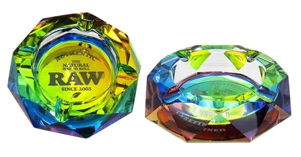 RAW Kristallglas Aschenbecher Rainbow